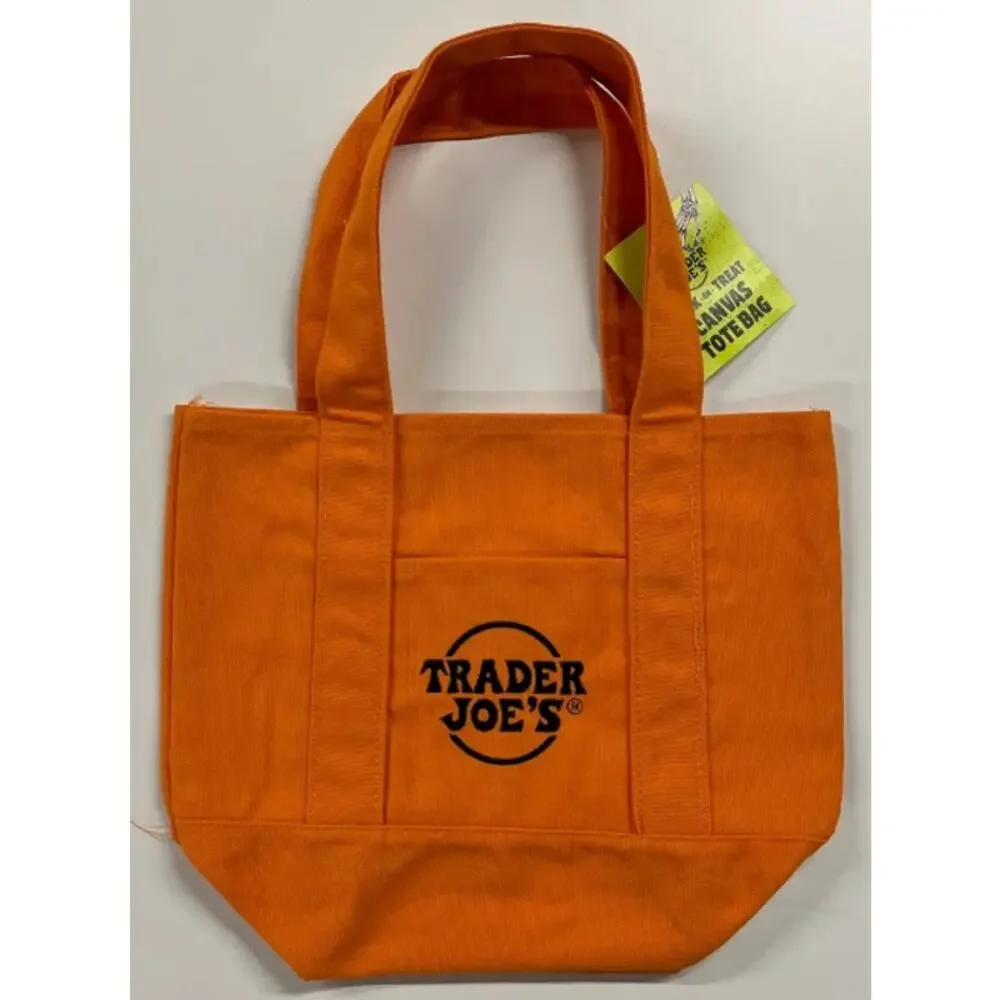 New Trader Joe's Trick-or-Treat Mini Canvas Totes Set of 4